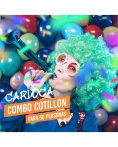 COMBO COTILLON CARIOCA ECONOMICO PARA 50 PERSONAS