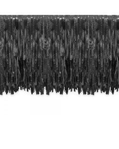 CORTINA METALIZADA NEGRO HOLOGRAFICO