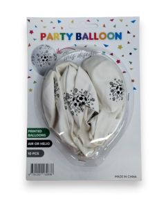 GLOBO 12'' IMPRESOS FUTBOL x 10 UNI. 